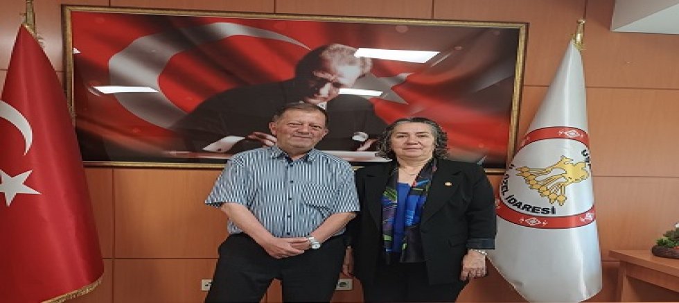 Asrın medya aynur başkan‘a hayırlı olsun ziyaretine gitti