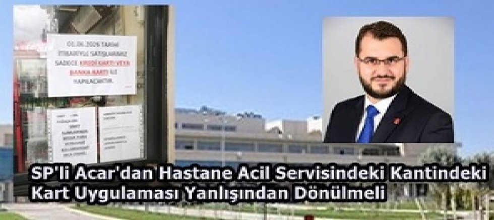 UŞAK’TA HASTANE KANTİNİNDE KART TARTIŞMASI