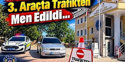 Banaz'da drift atan 3 araç emniyete çekildi