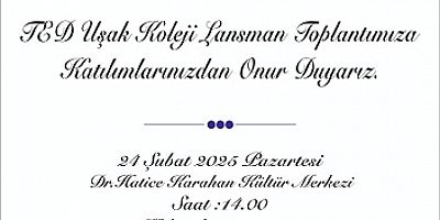 TED Uşak Koleji Lansman Toplantısına Davetlisiniz!