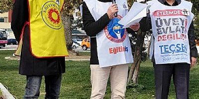 Uşak’ta Eğitimcilerden Sert Mesaj”