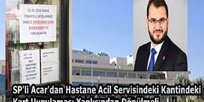 UŞAK’TA HASTANE KANTİNİNDE KART TARTIŞMASI