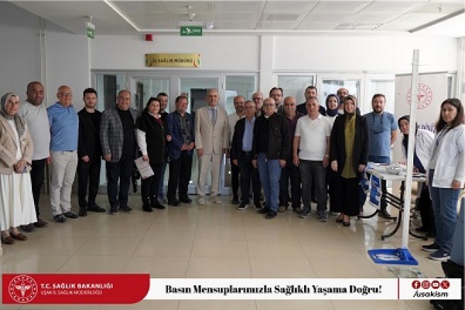 Uşak İl Sağlık Md. Hasan Mollahüseyinoğlu Basın Temsilcileriyle Bir Araya Geldi.